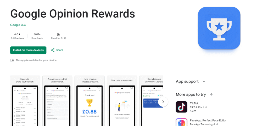 Google Opinion Rewards