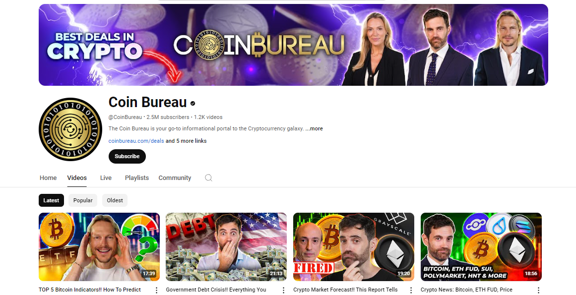 Top 10 Best Crypto YouTube Channels For 2024