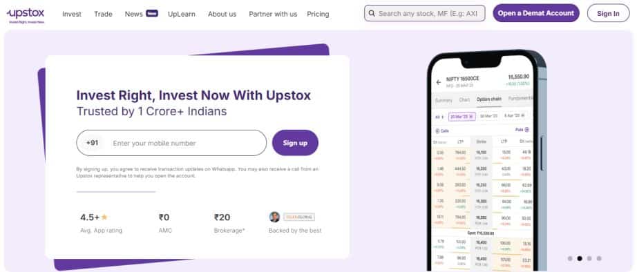 Upstox Trading Platforms